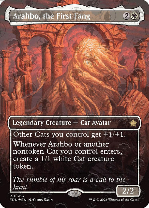 Arahbo, the First Fang (Borderless) (Mana Foil) - Foundations (FDN)