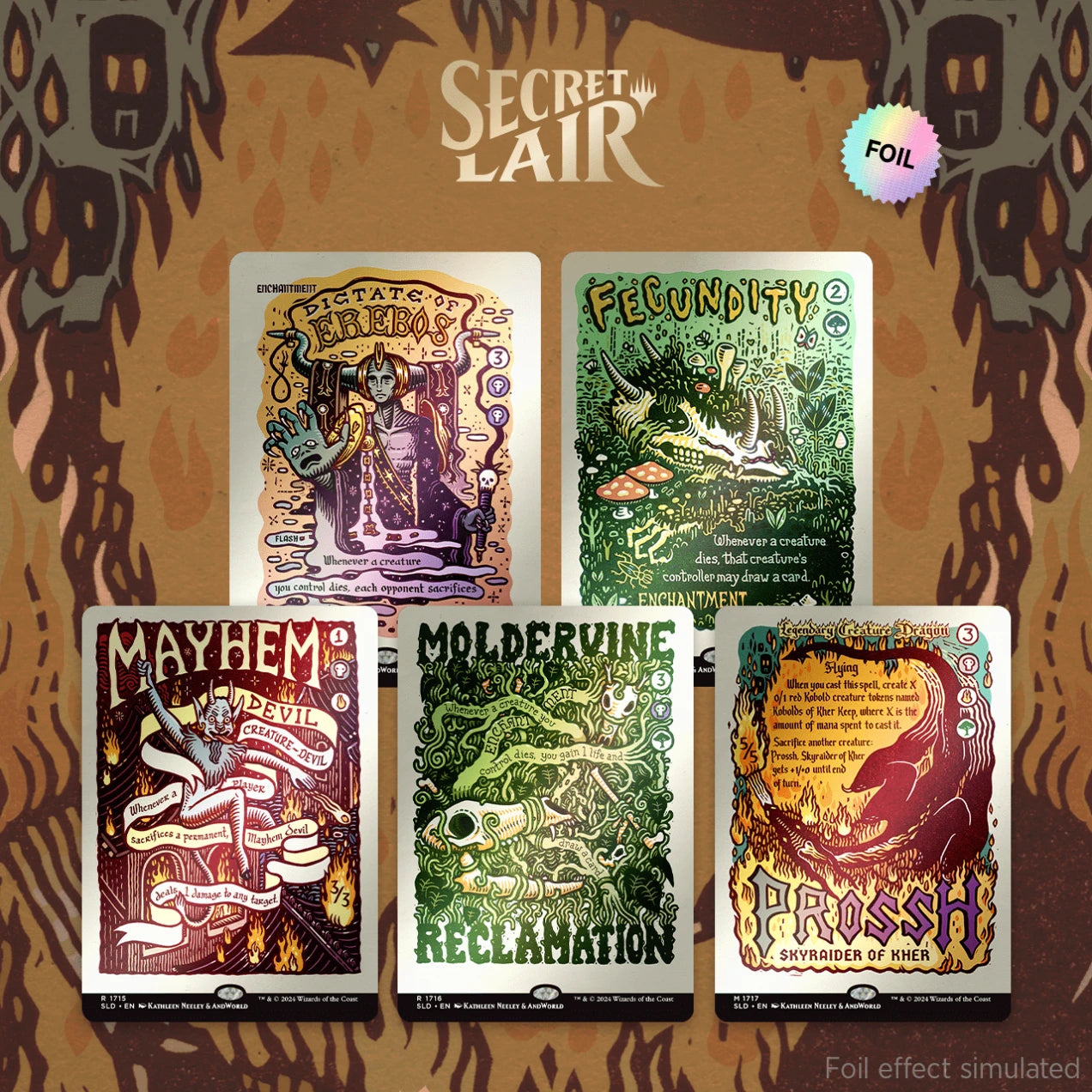 Secret Lair Drop: Prints of Darkness - Rainbow Foil Edition