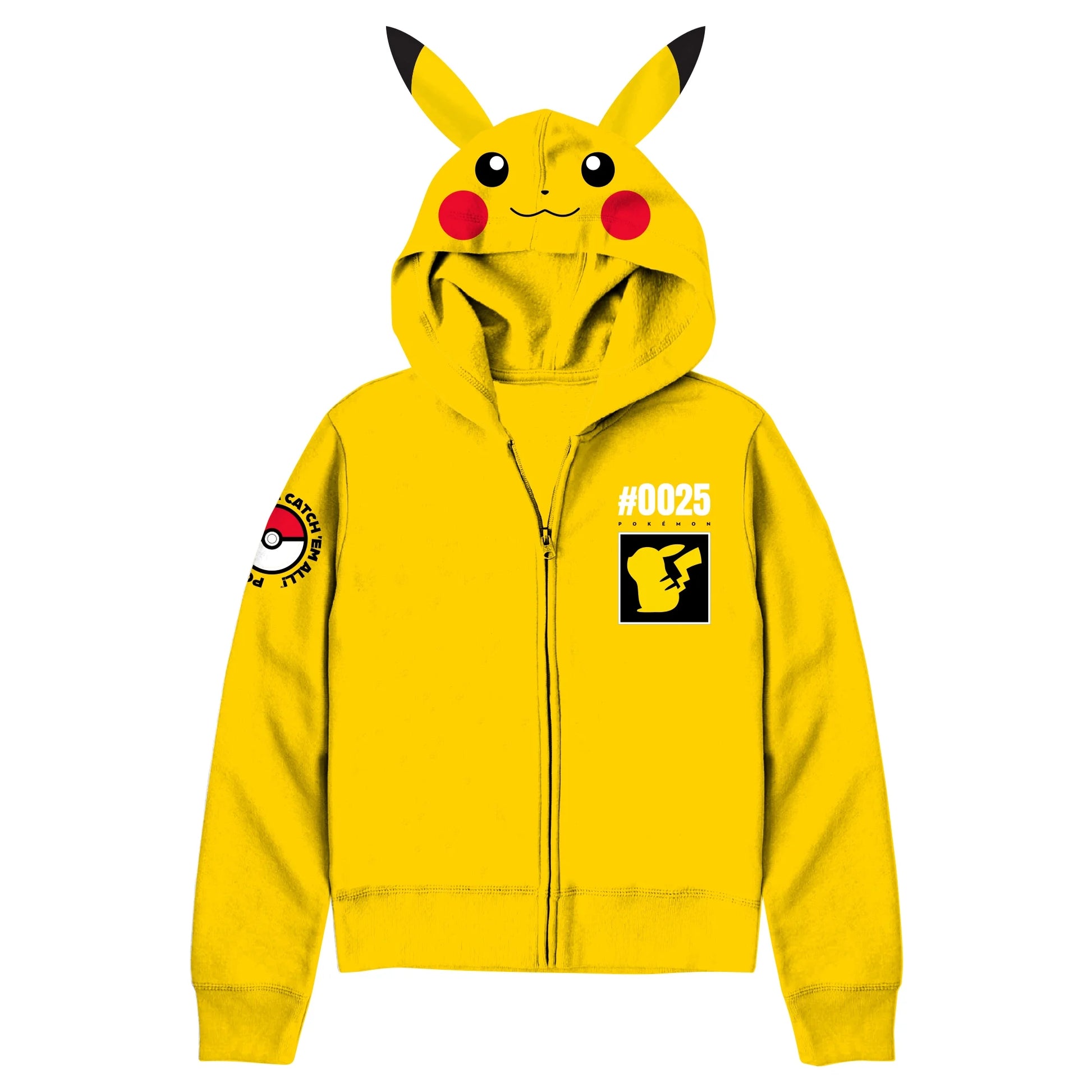 Boys, Licensed Cosplay Hoodie, Pokemon Pikachu, Size 2XL (18)