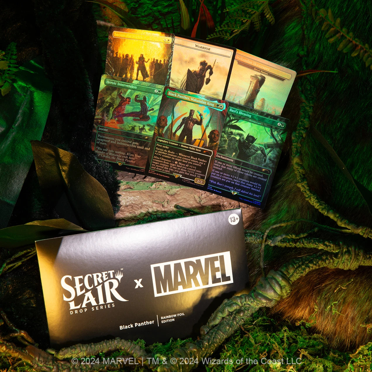 Secret Lair Drop: Secret Lair x Marvel's Black Panther - Rainbow Foil Edition