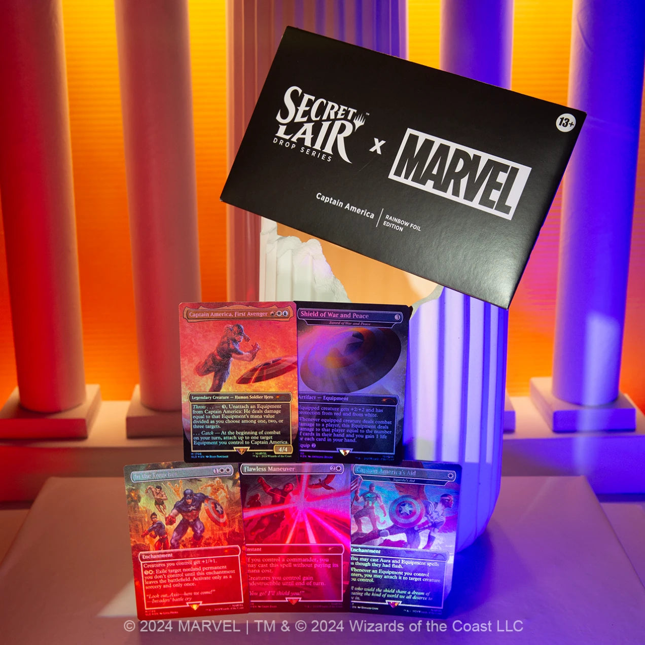 Secret Lair Drop: Secret Lair x Marvel's Captain America - Rainbow Foil Edition