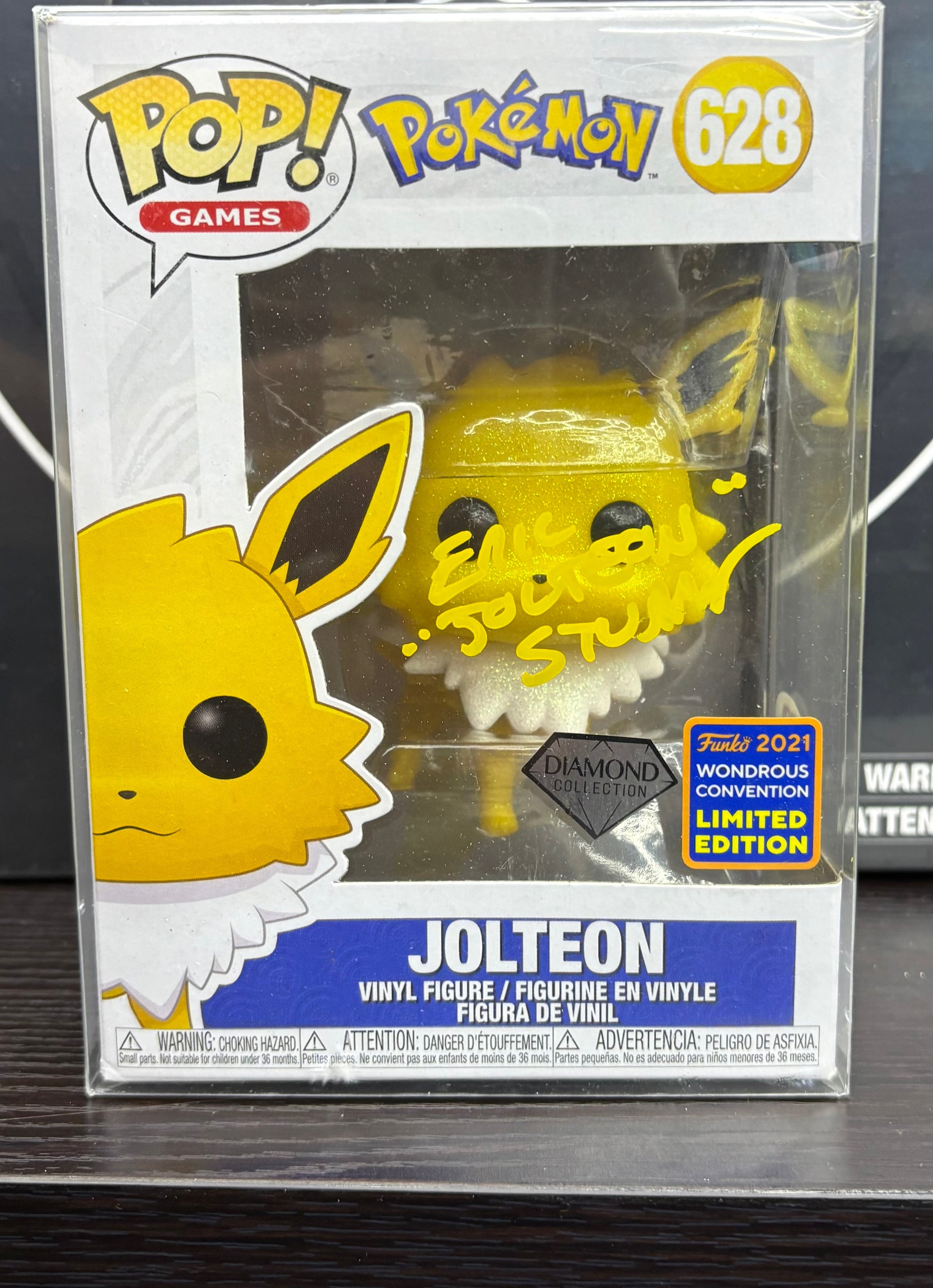 Signed Eric Stuart Funko Pop! Vinyl: Pokémon Jolteon 628