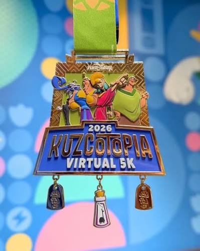 Disney Run Kuzcotopia Virtual Challenge 2026 Medal