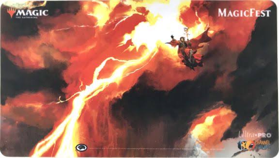 Magic: The Gathering Lightning Bolt Playmat from MagicFest 2019 (Used)
