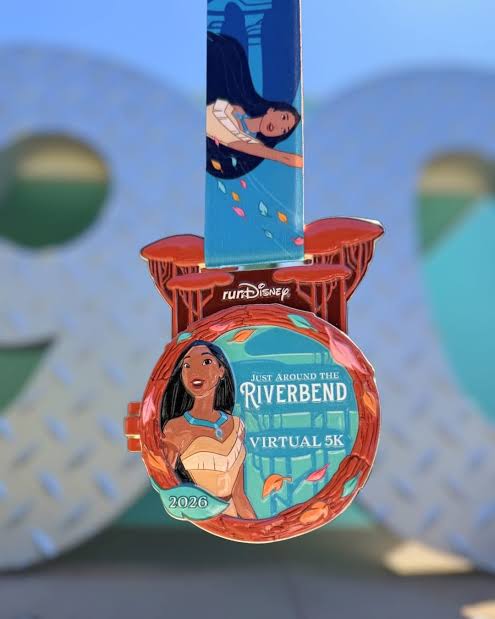 Disney Run Just Around The River Bend Virtual Challenge 2026 Medal