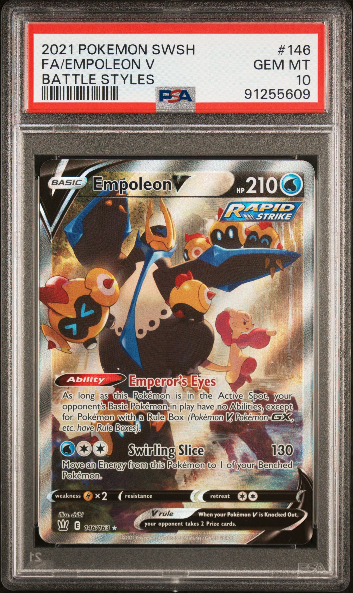 Fa/Empoleon V Battle Styles Pokemon Sword & Shield Battle Styles 146 NM PSA 10