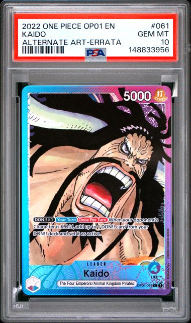 Kaido #061 Alternate Art 2022 Errata PSA 10
