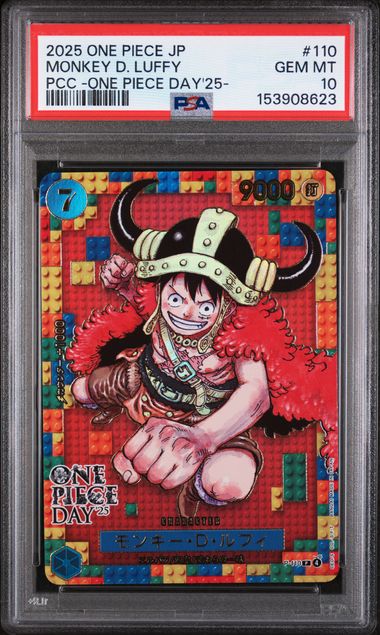 Monkey D. Luffy #110 JP 2025 One Piece Day '25 PSA 10