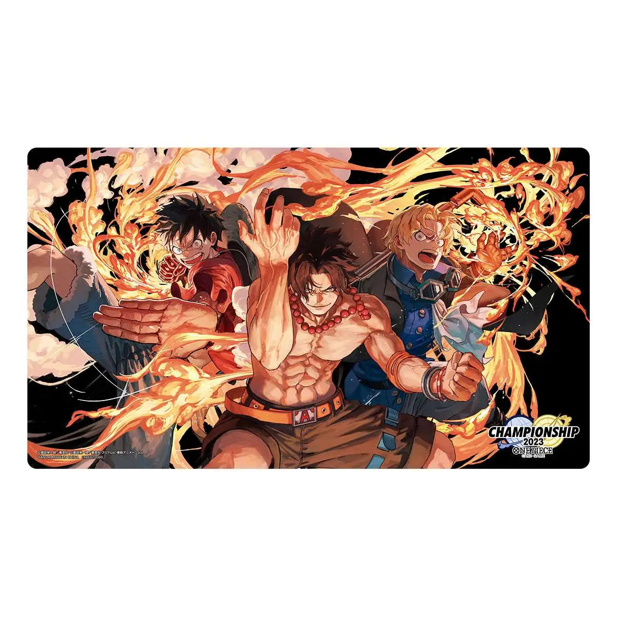 One Piece Card Official Playmat Championship Set 2023 Sabo Ace Luffy Japan [OPEN]