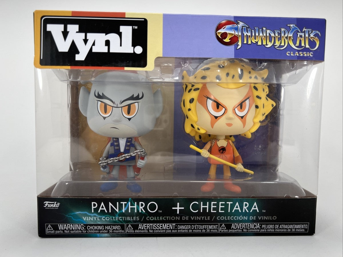 Funko Vynl Thundercats Classic PANTHRO and CHEETARA Funko Figures