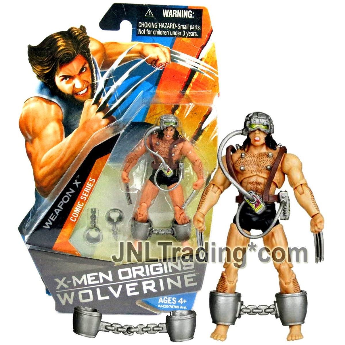 2009 Marvel X-Men Origins Wolverine 4" Figure Comic WEAPON X with Shackles