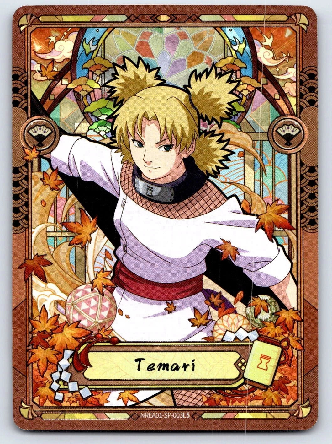 Temari NREA01-SP-003L5 - NARUTO KAYOU Earth Scroll - 01 Series NA English NM