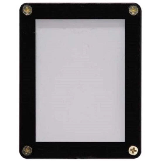 Ultra Pro 4-Screw 1-Card Black Border Screwdown Card Holder Recessed Ultra Clear
