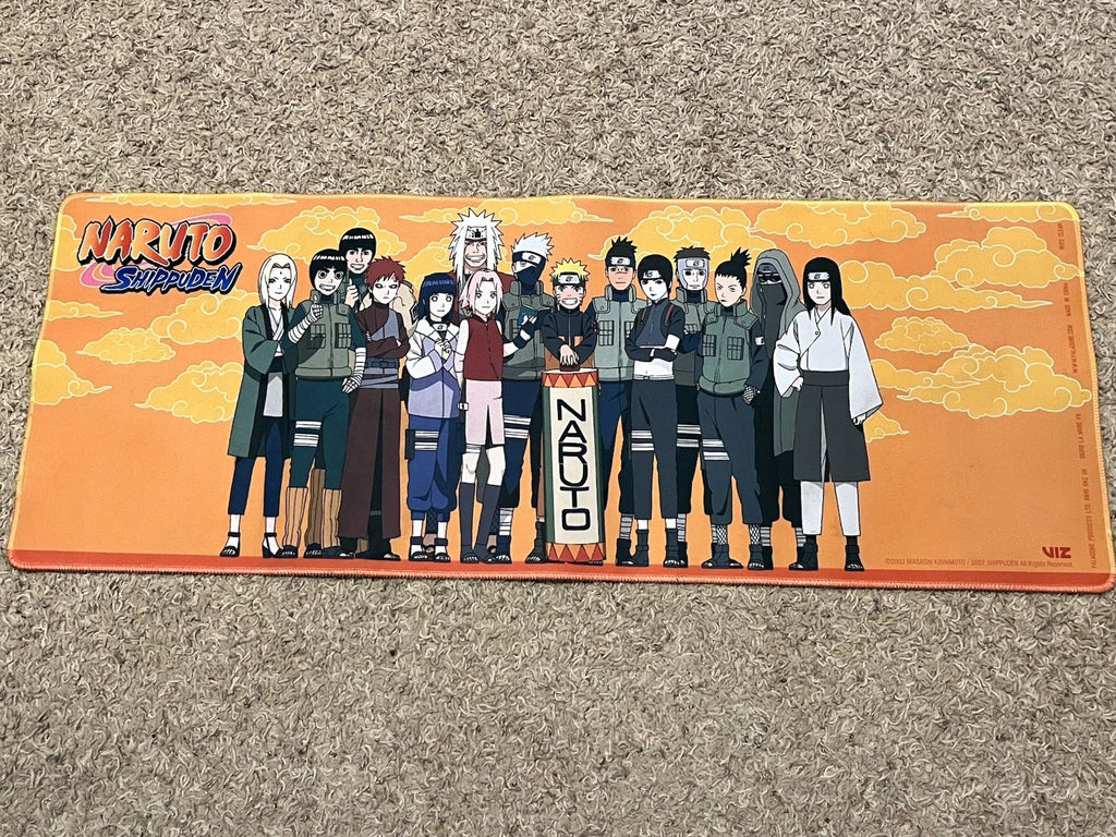 Naruto Shippuden Desk Keyboard Mouse Pad XL Paladone 31"×11" inches Unboxed