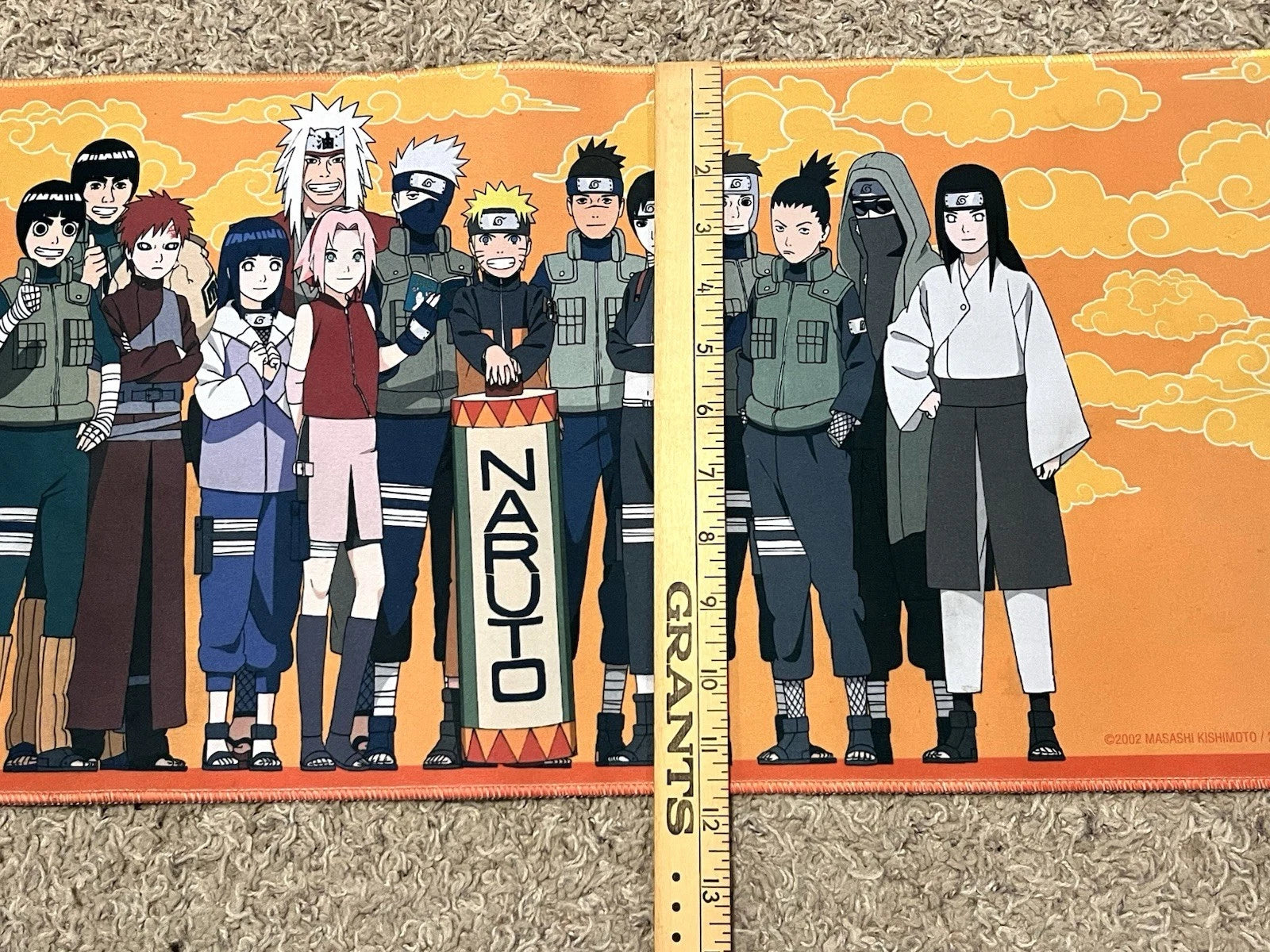 Naruto Shippuden Desk Keyboard Mouse Pad XL Paladone 31"×11" inches Unboxed