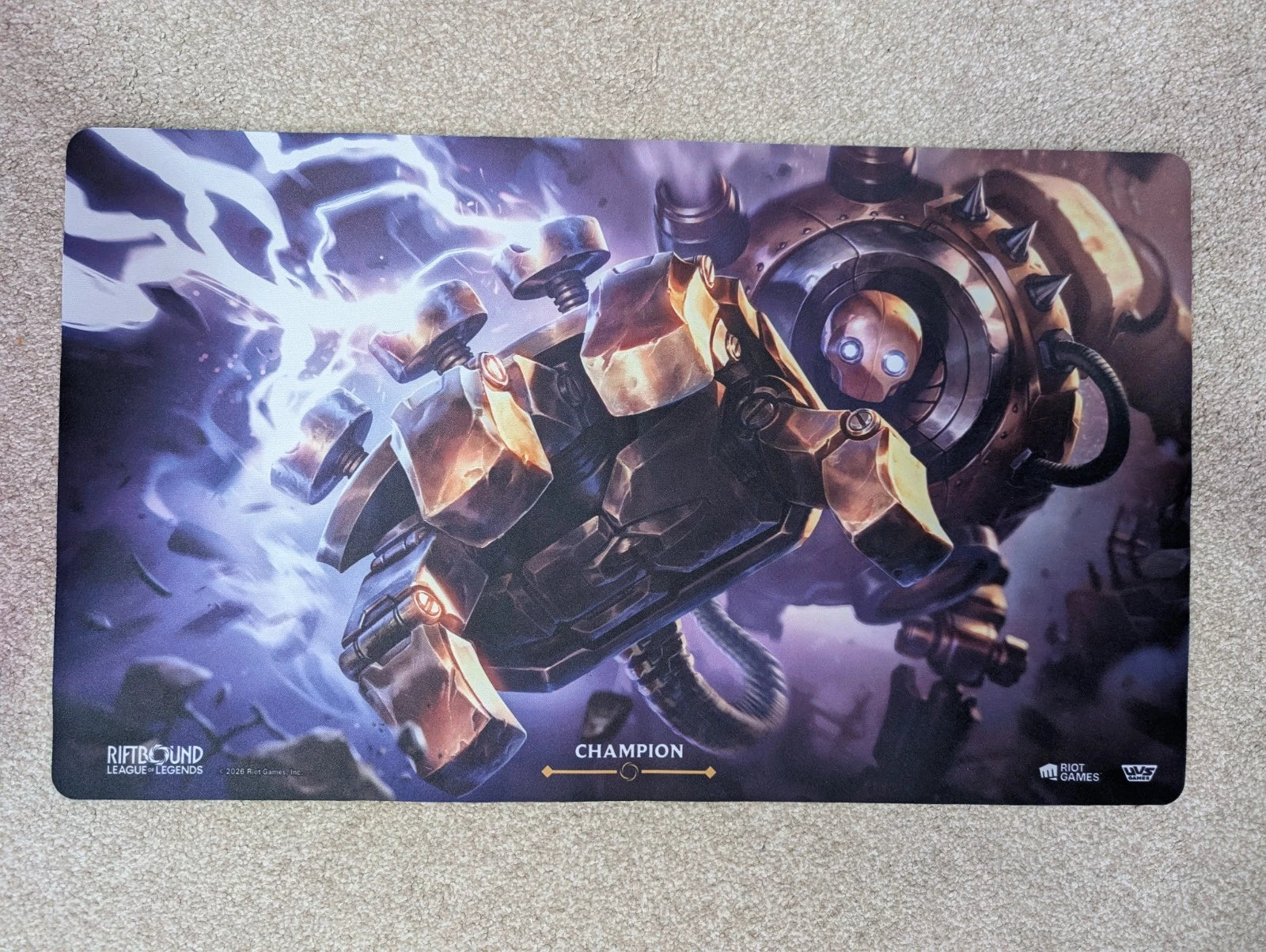 Blitzcrank Summoners Skirmish Champion Playmat - Riftbound - NEW