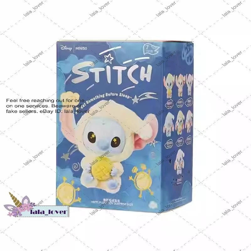 MINISO STITCH EAT SOMETHING BEFORE SLEEP SERIES VINYL FIGURE CONFIRMED BLIND BOX