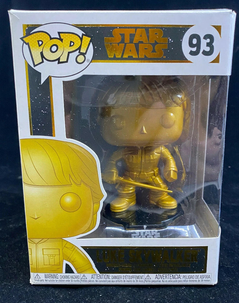 POP! Star Wars Luke Skywalker Gold Pop Vinyl Figure #93 Exclusive