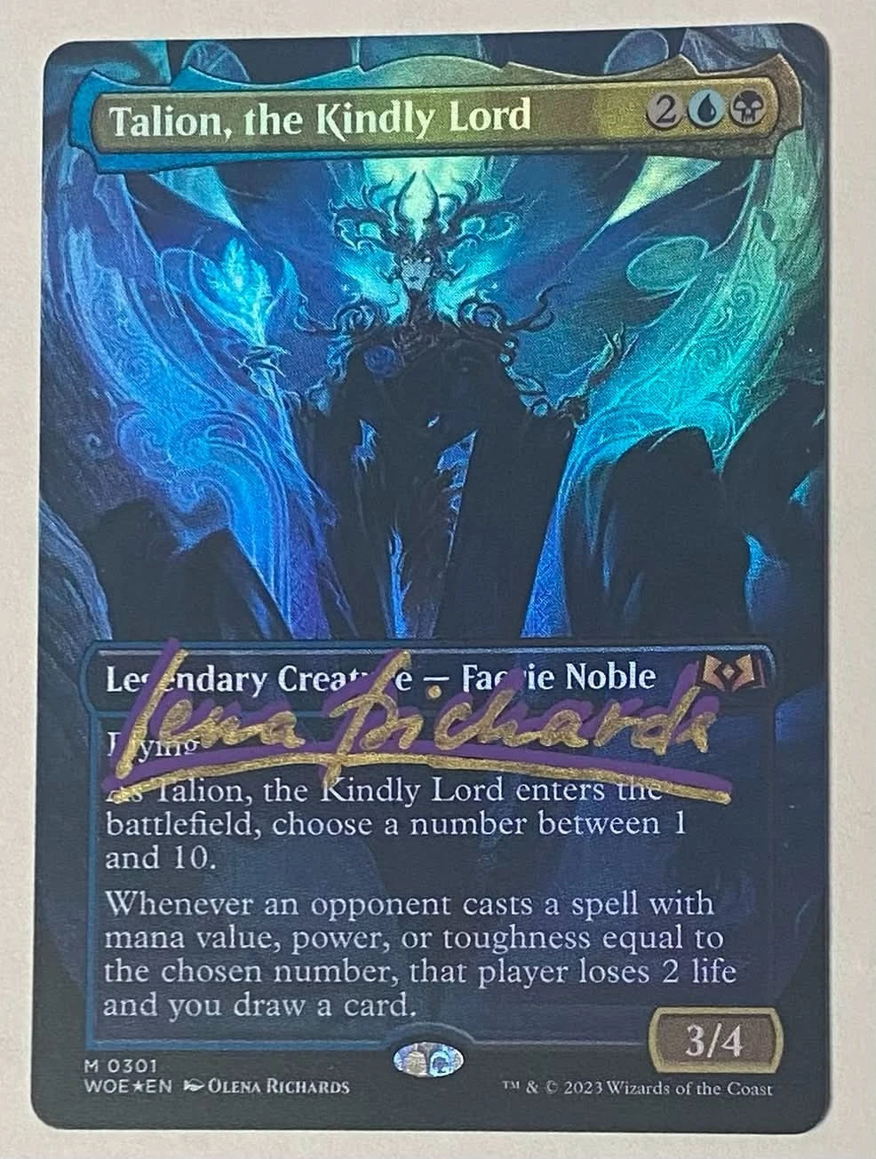 Signed Artist Proof Talion