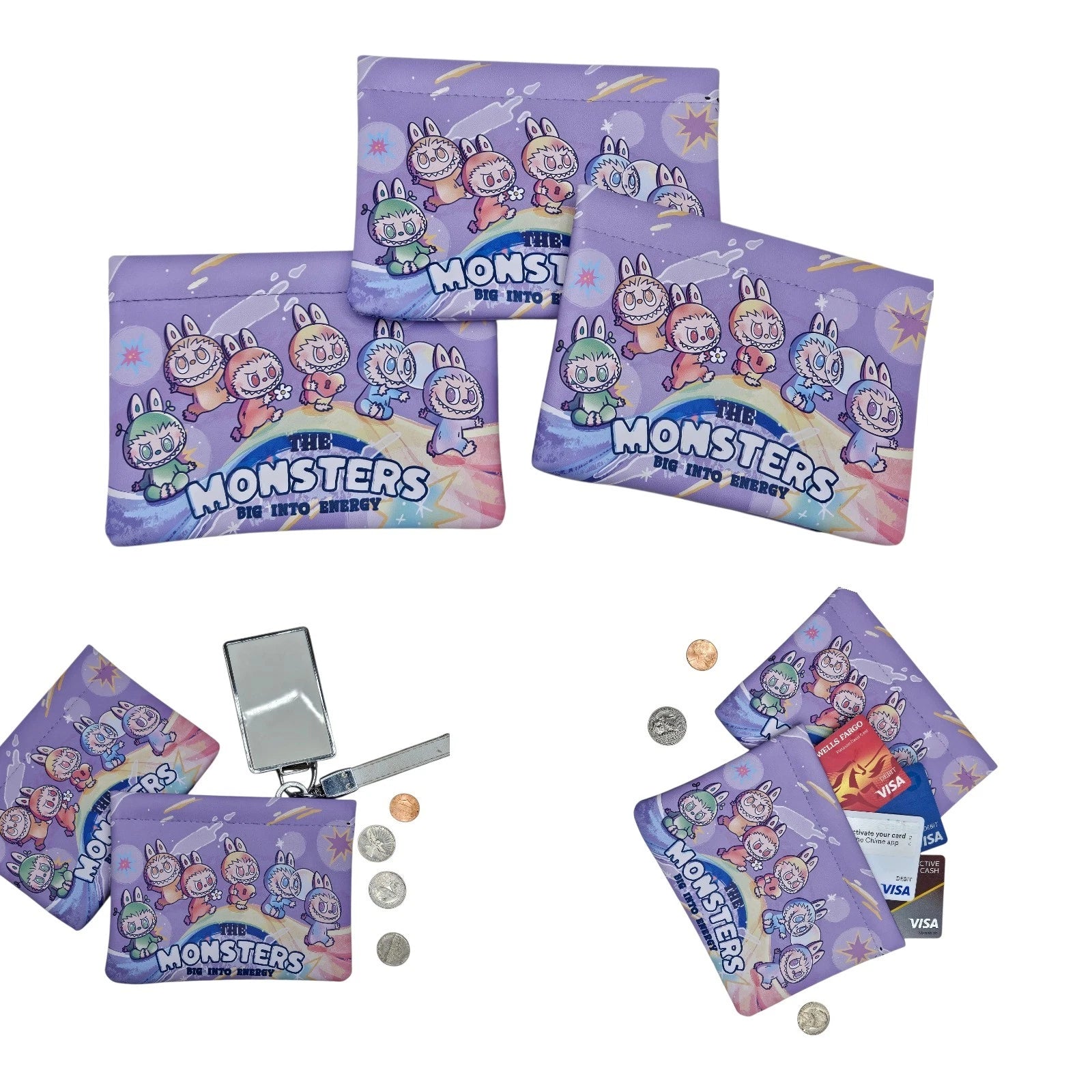 Pop Mart The Monster Big Into Energy Series Storage Bag.