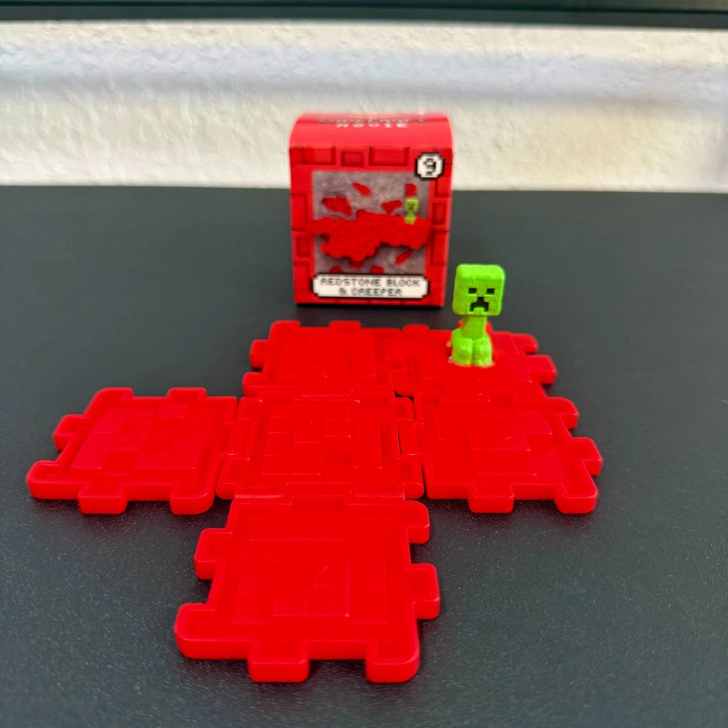 Redstone Block and Creeper 2025 McDonald’s Happy Meal Minecraft Movie Toy