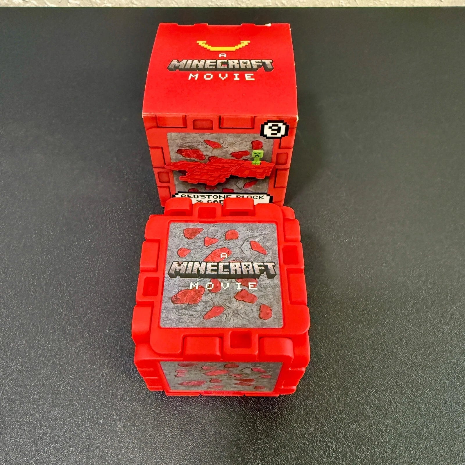Redstone Block and Creeper 2025 McDonald’s Happy Meal Minecraft Movie Toy