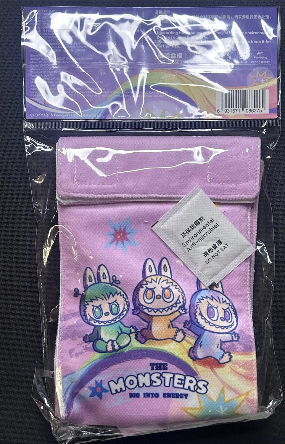 Authentic Labubu The Monsters Big Into Energy Tissue Container Pop Mart