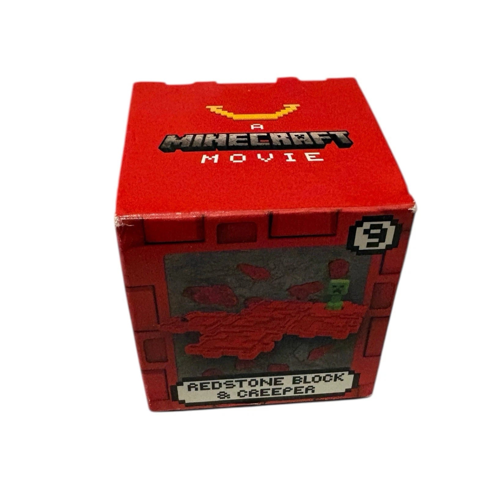 2025 McDonald's Minecraft Movie Happy Meal Toy Item #9 Redstone Block & Creeper