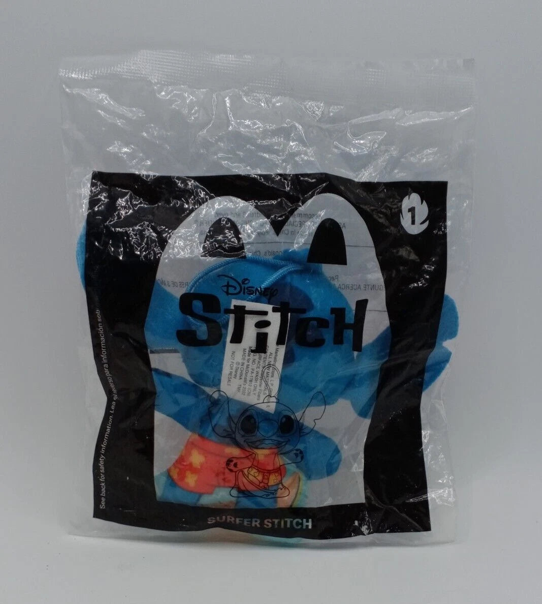 Disney Stitch McDonald's Happy Meal Toy 2022 Plush Hanger