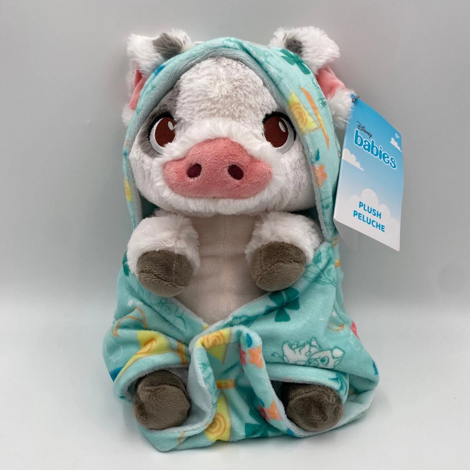 Disney Parks Babies Moana Pua Pig in a Blanket Plush 10" Stuffed Animal Toy NWT