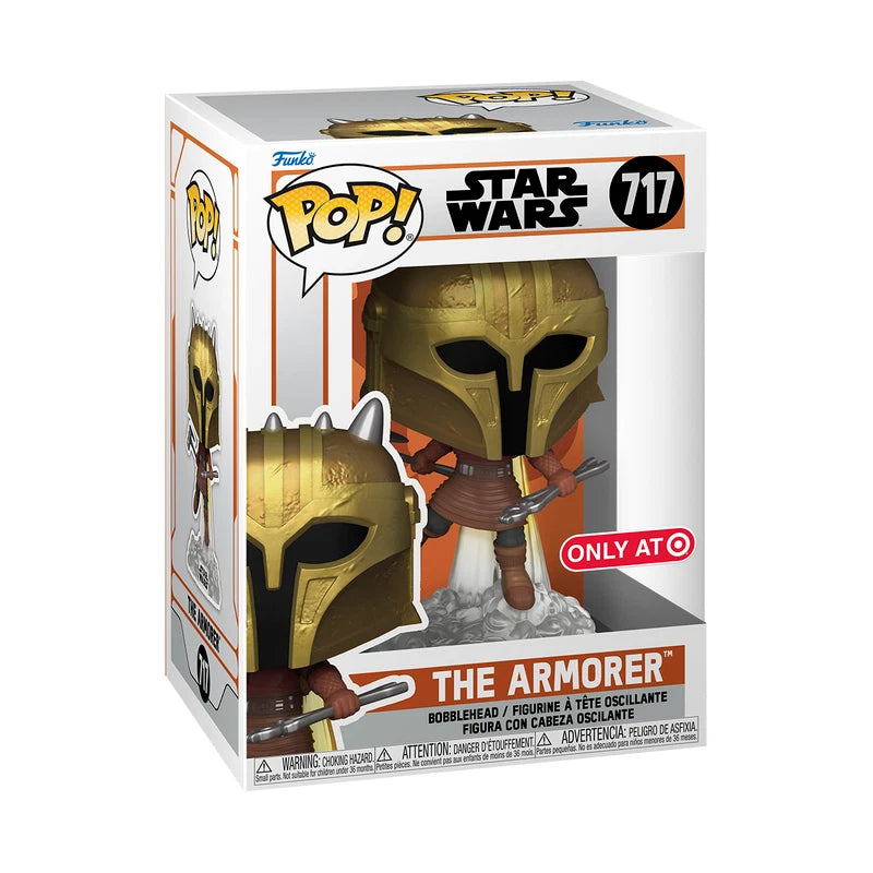 Funko POP! Star Wars: Mandalorian The Armorer with Jetpack Bobblehead (Target Exclusive)