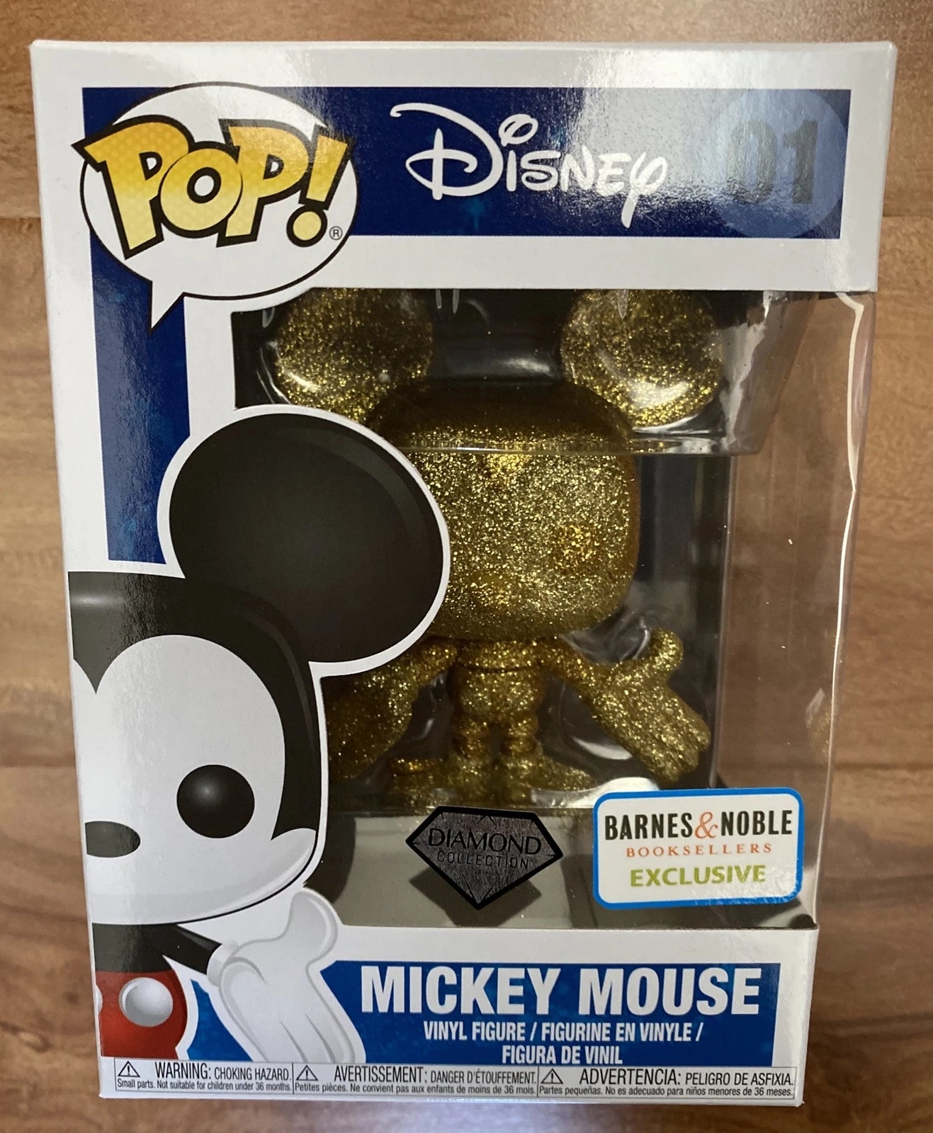 FUNKO POP Barnes & Noble Exclusive Disney MICKEY MOUSE 01 Diamond Collection