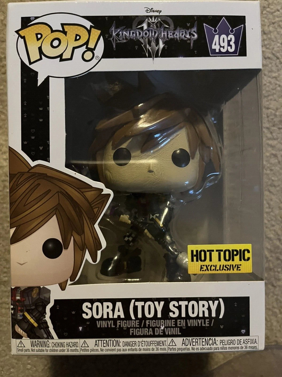 Funko POP Sora ( Toy Story) Vinyl figure Hot Topic Exclusive 493 Vaulted