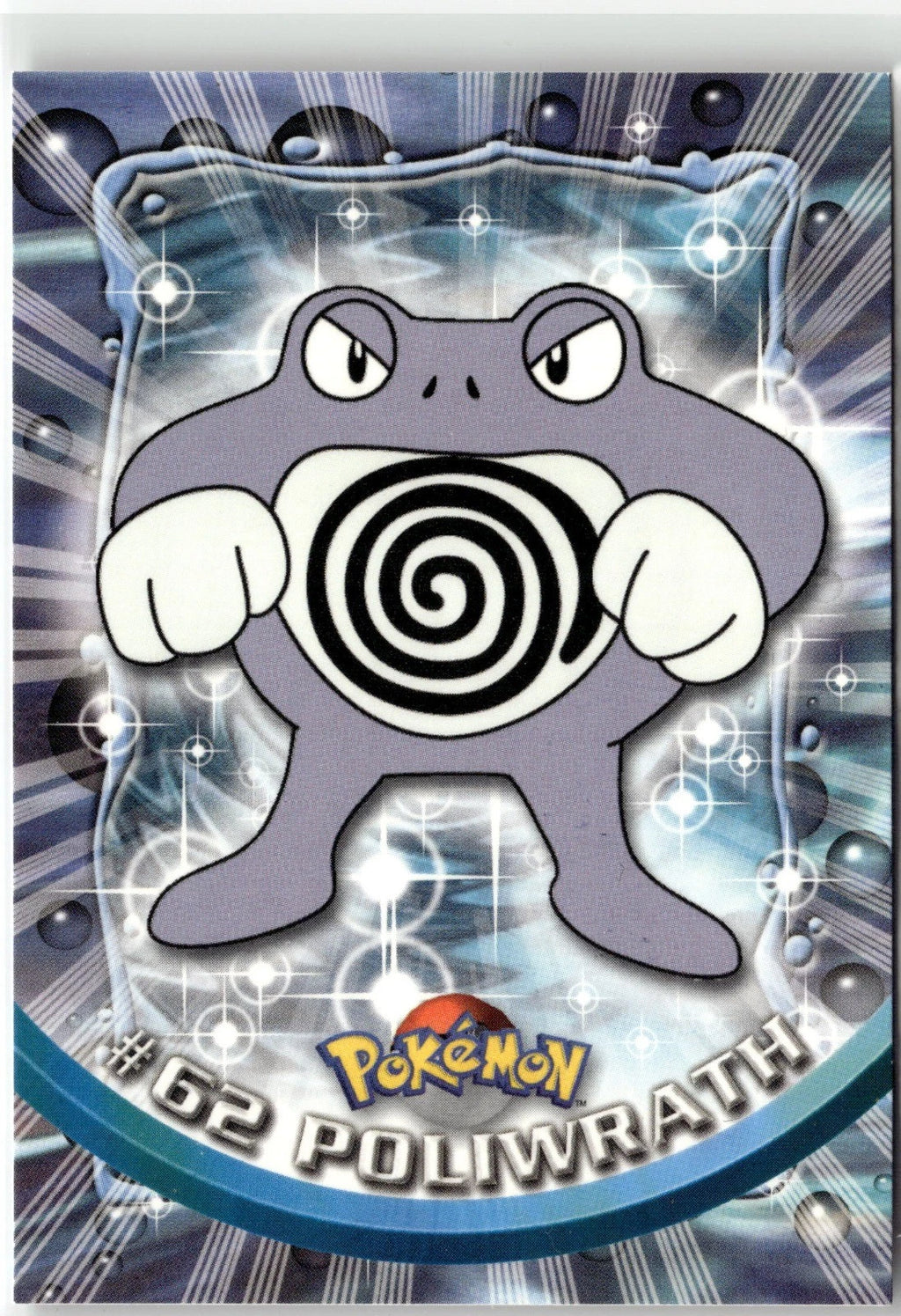 Topps Chrome Pokemon TV Animation Poliwrath #62 Card