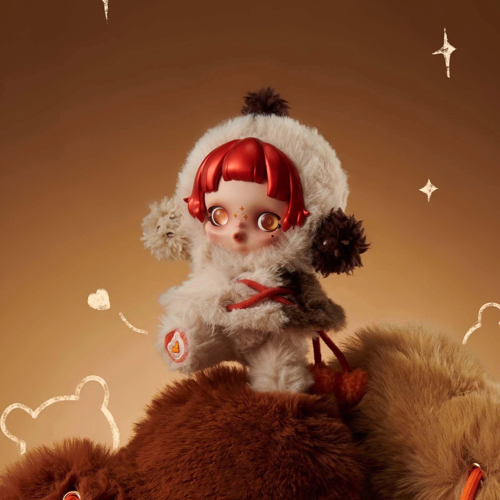 POP MART x SKULLPANDA Winter Symphony Series Confirmed Plush Figure Toys Dolls (6 Blind Boxes)