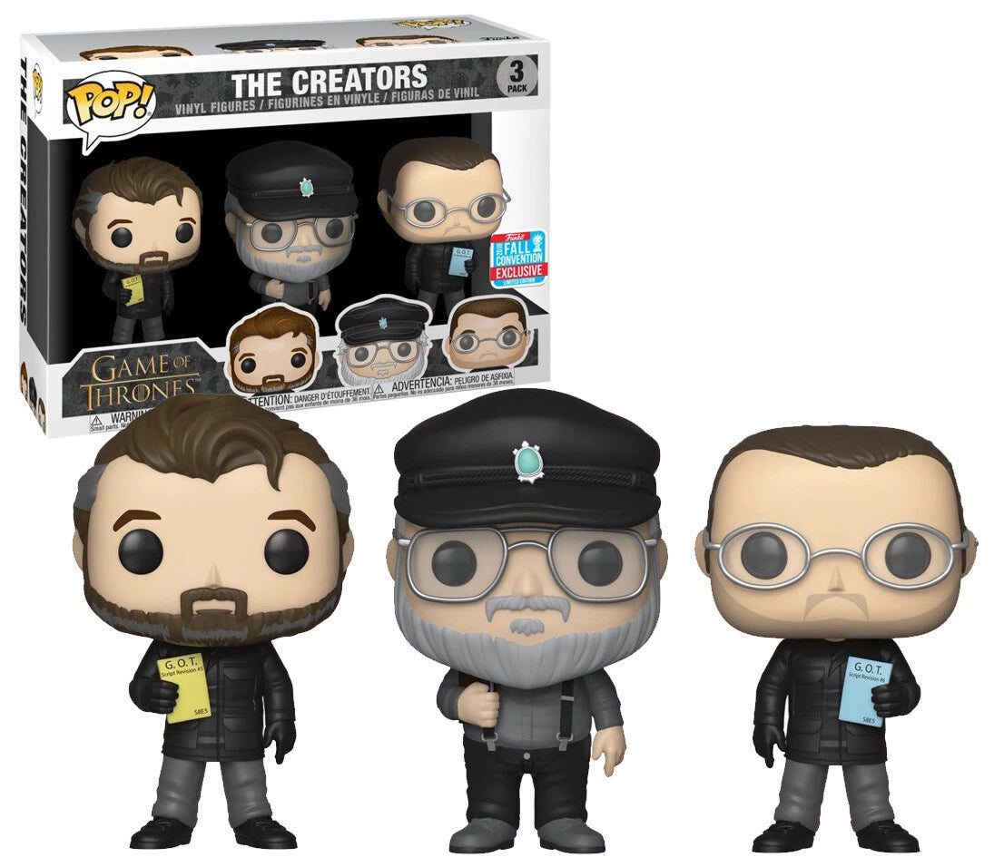 Funko Pop! The Creators 3 Pack 2018 NYCC Exclusive Game Of Thrones