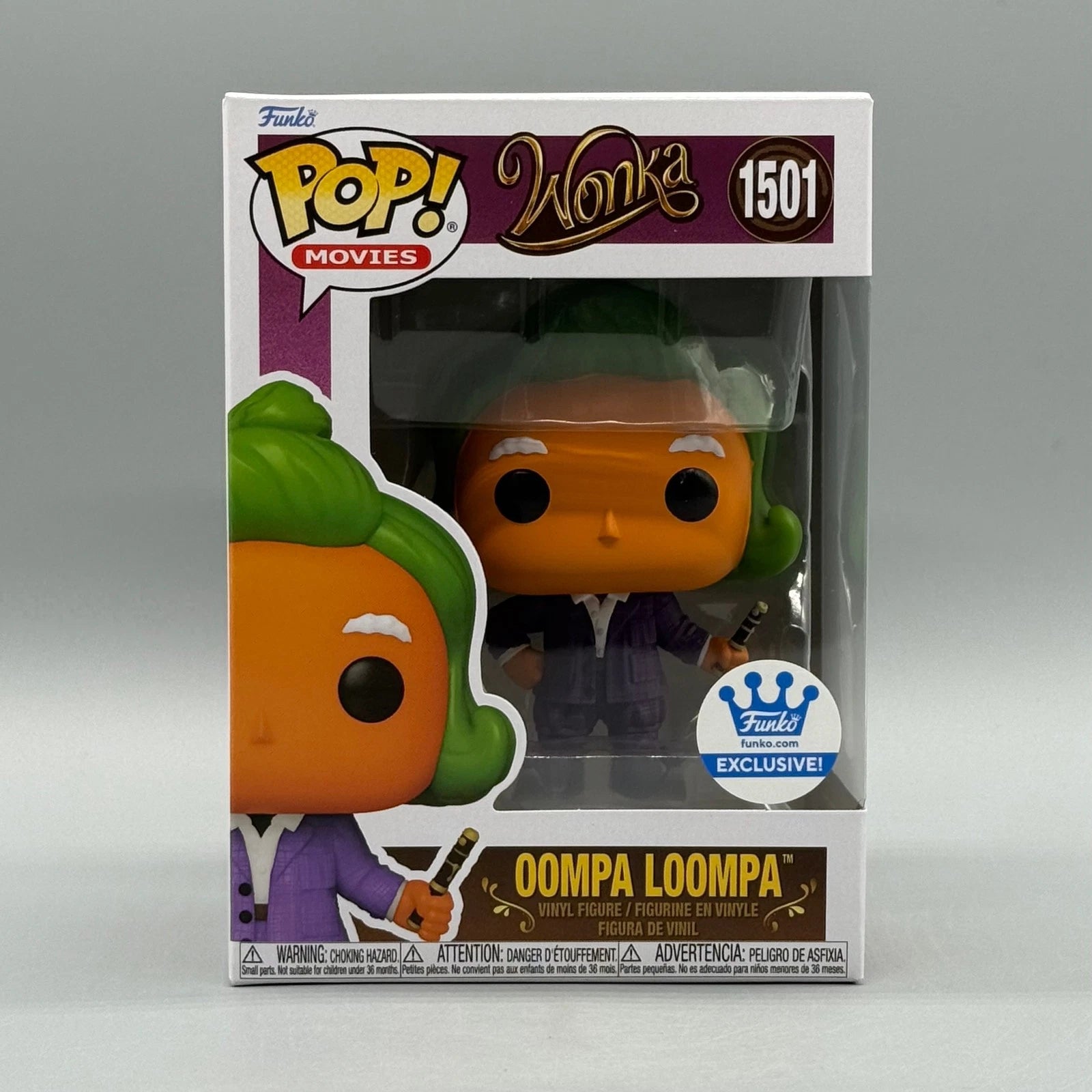 Funko Pop! Movies #1501 Oompa Loompa Wonka Funko Shop Exclusive New w/ Protector