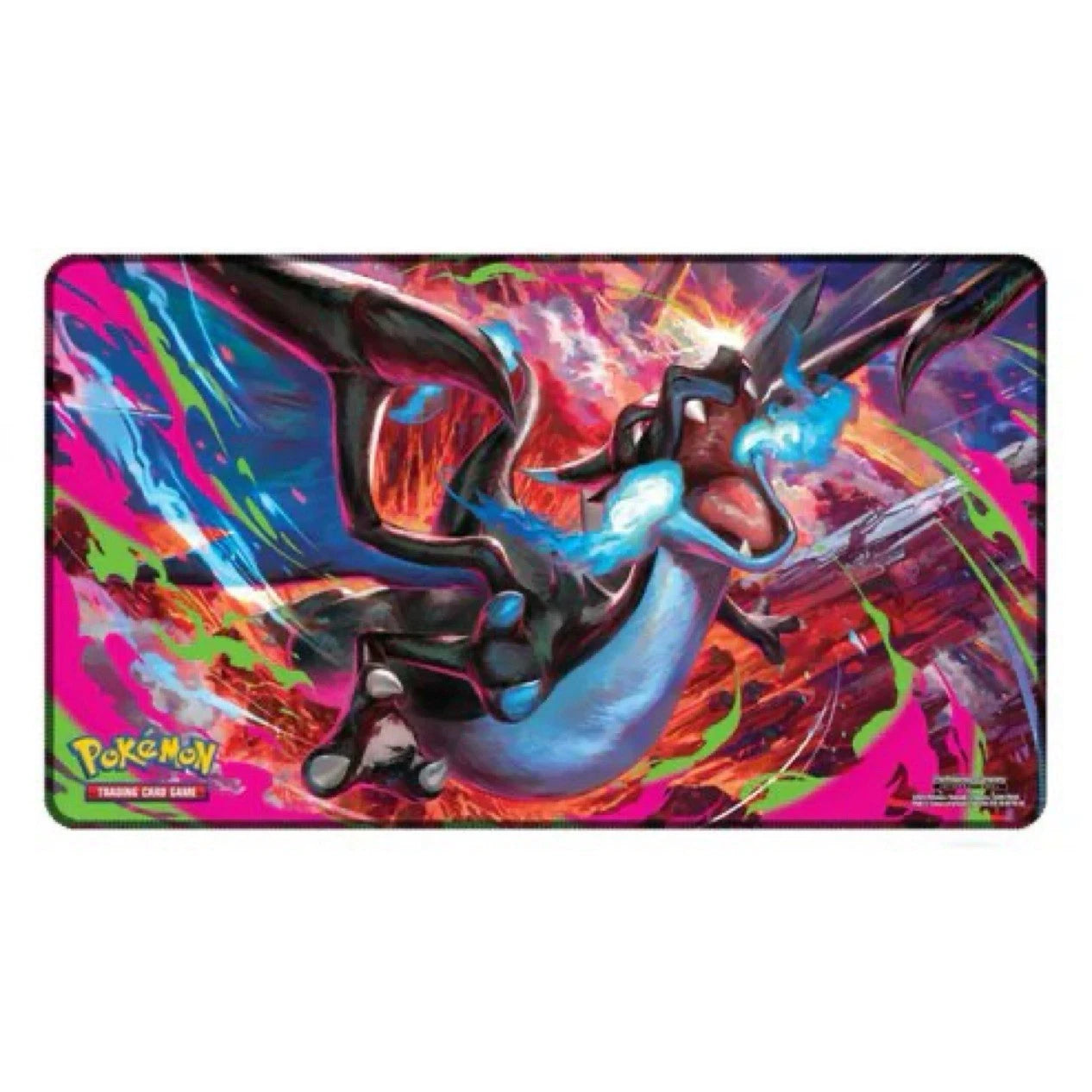 Pokemon Phantasmal Flames Charizard MEGA X UPC Play Mat Rubber Playmat [OPEN]
