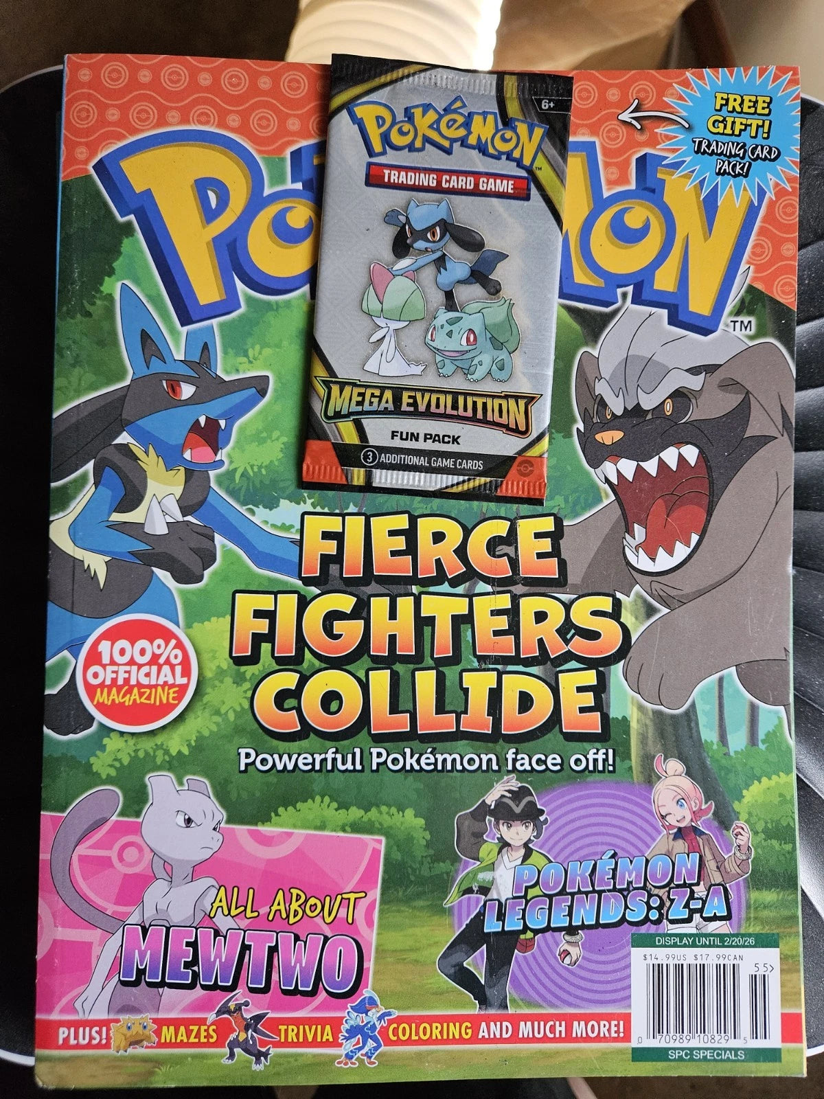 Pokemon Magazine Special SEALED CARD PACK 2026 Fierce Fighters Collide