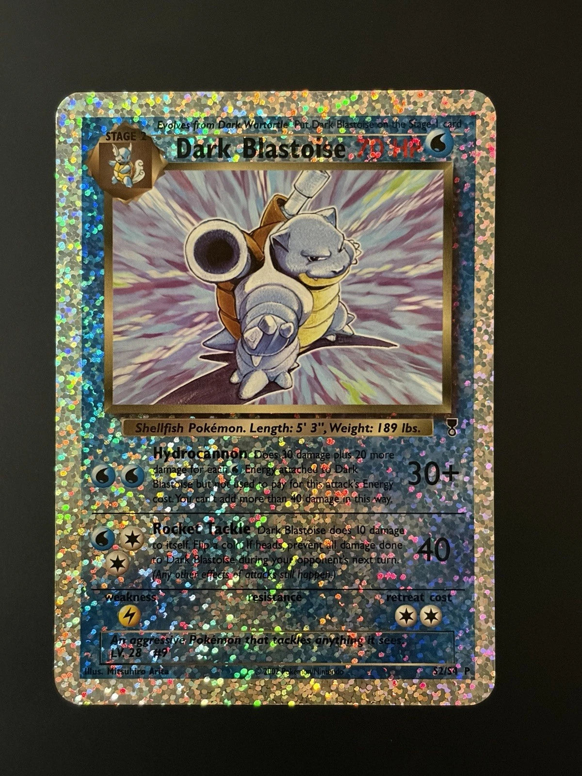 2002 Pokemon - Legendary Collection Box Topper #S2 Dark Blastoise