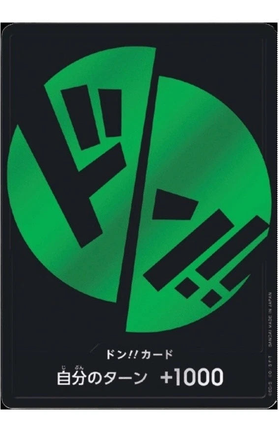 DON!! Card Zoro Motif DON!! Card One Piece Card Japanese