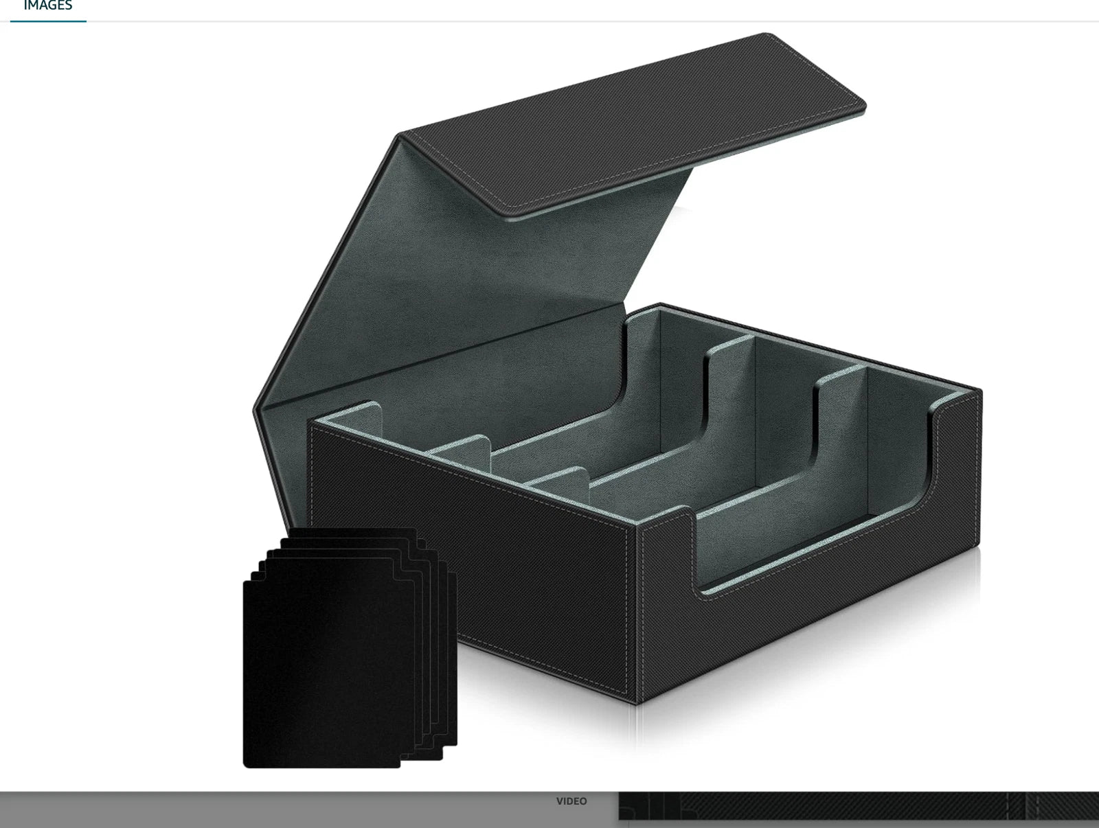 Kitoyz Trading Card Storage Boxes,Magnetic Closure Card Storage Box