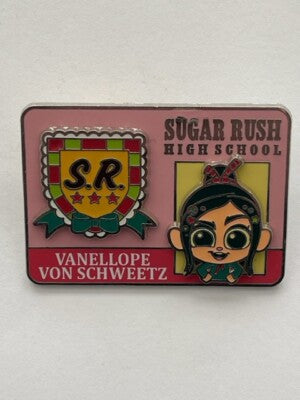 DSF Back To School ID Vanellope Von Schweetz Wreck It Ralph LE Disney Pin