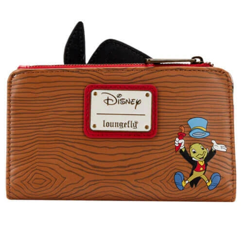 Pinocchio Pinocchio Peeking Flap Highly Collectible Faux Leather Purse (20x10cm)