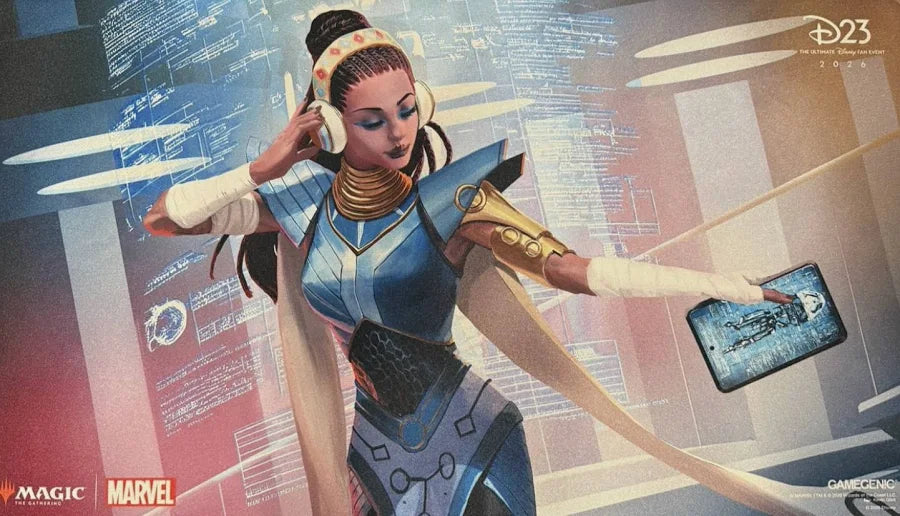 D23 Exclusive 2026 Magic The Gathering Shuri Shiny Playmat Marvel MTG Gamegenic