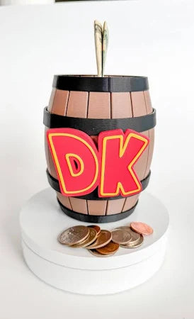 Donkey Kong Barrel Coin Ceramic Bank By Pyramid America New