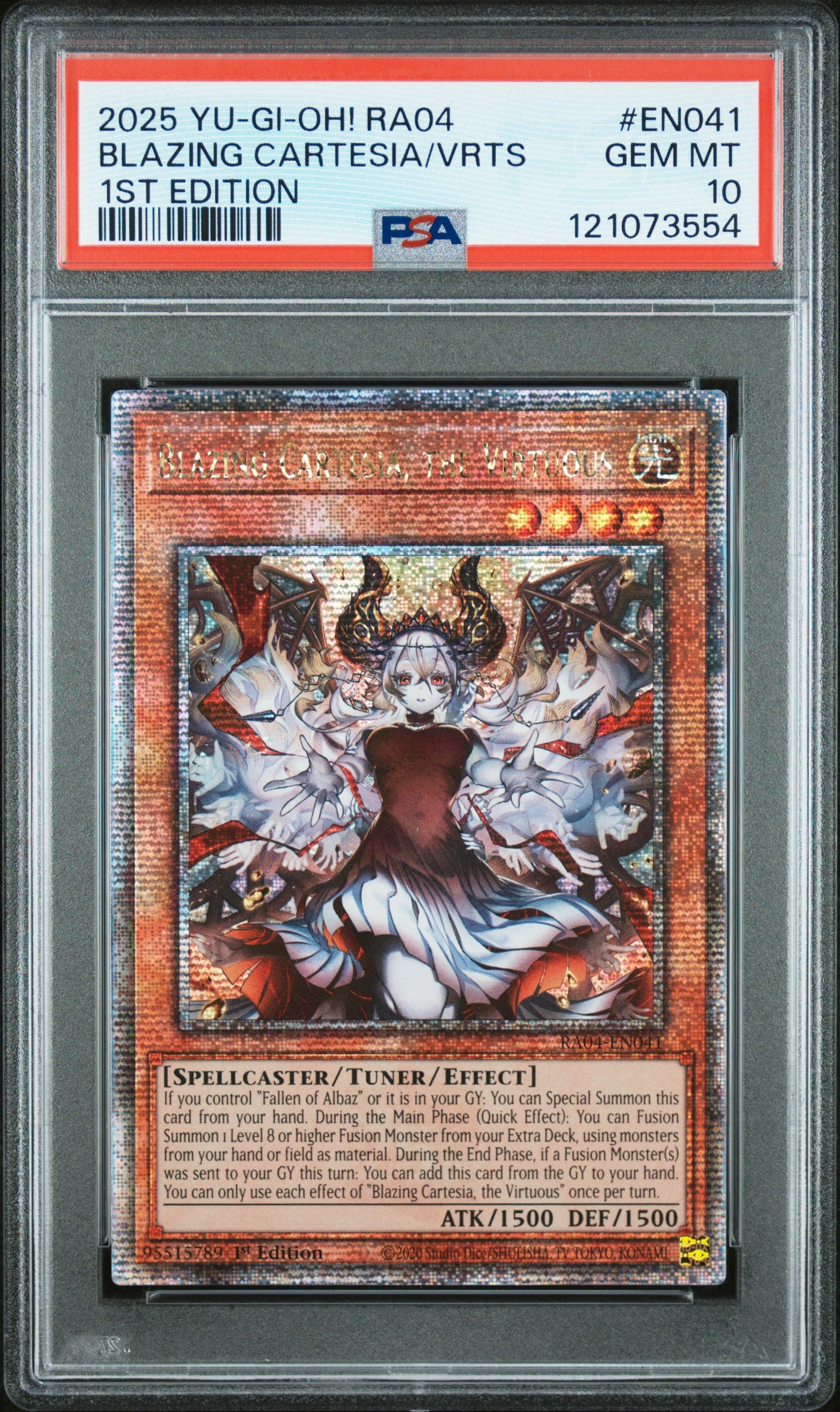 Blazing Cartesia/Vrts 1st Edition Yu-Gi-Oh! - #EN041- PSA 10